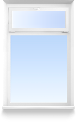 Одностворчатое окно с фрамугой, 800*1400
